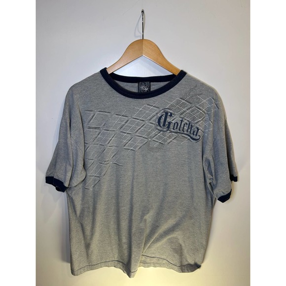 Y2K Gotcha graphic ringer tee - Picture 1 of 3